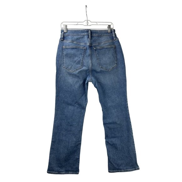 MADEWELL Women's Size 29 Curvy Kick Out Crop Jeans Blue Straight Leg NO697 - Picture 2 of 13